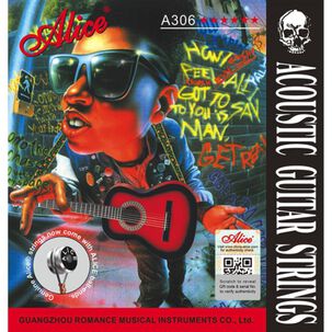 Set De Cuerdas De Guitarra Electroacústica Alice A306xl 0.10 - 0-25