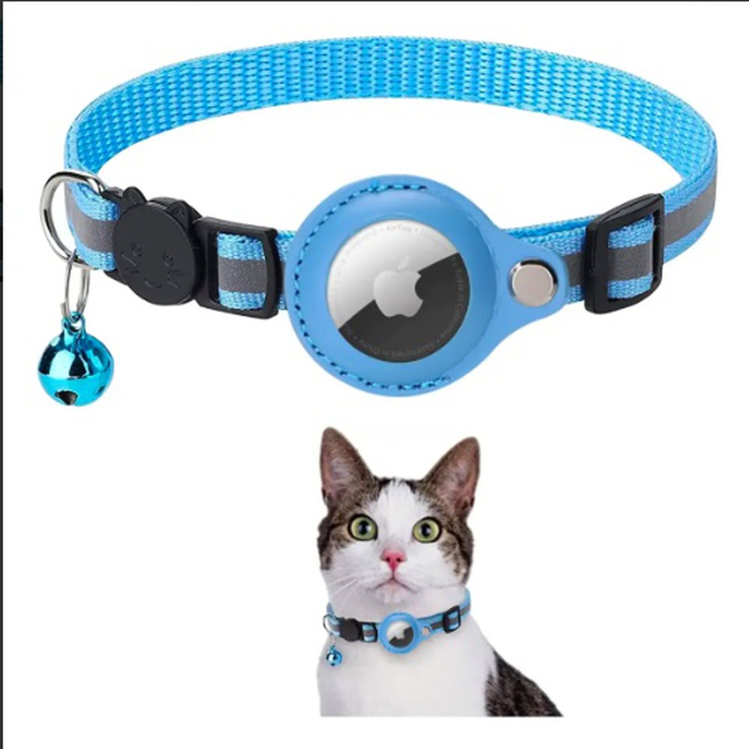 Collar Para Airtag Celeste image number 0.0