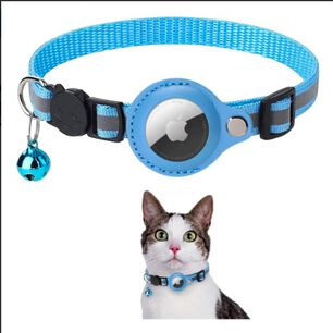 Collar Para Airtag Celeste