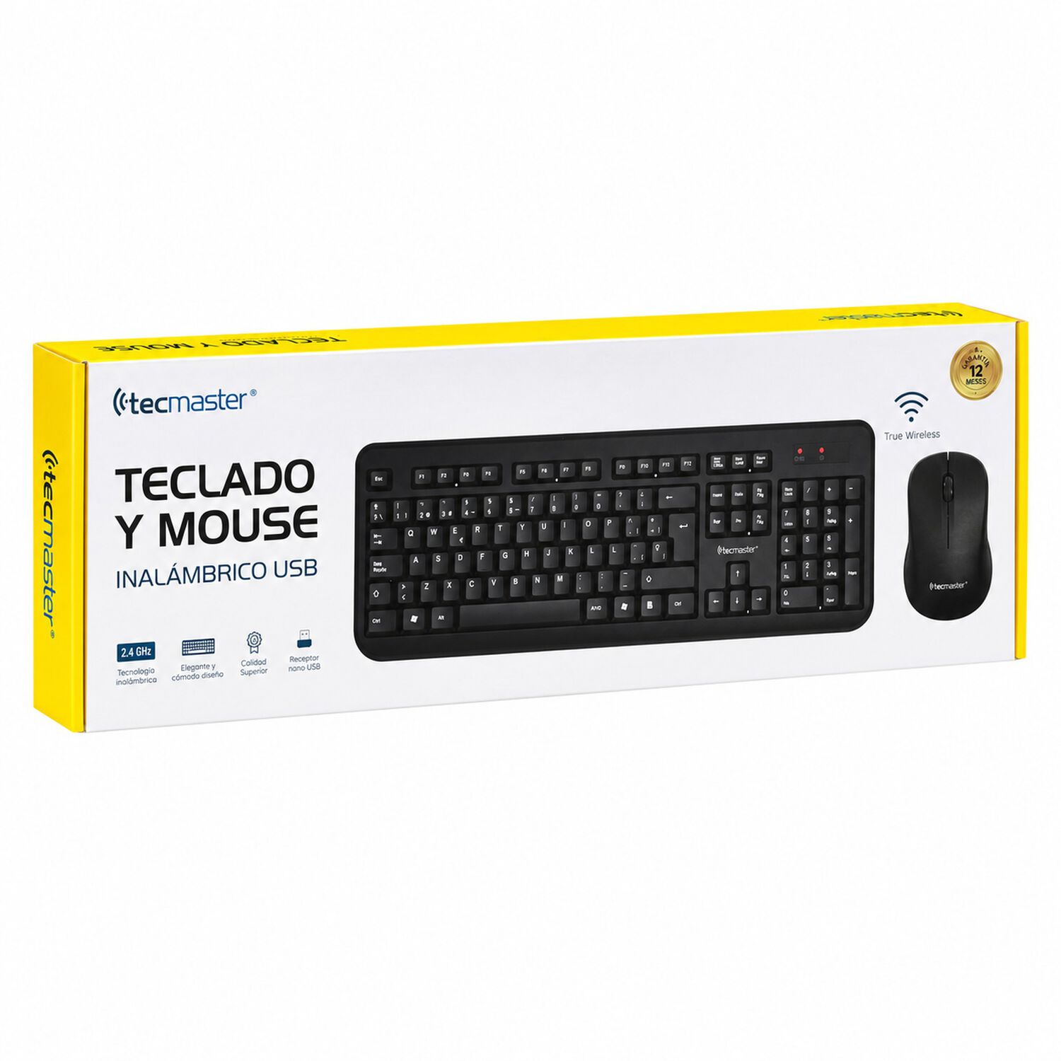 Kit Teclado Y Mouse Inal&aacute;mbrico Tecmaster 3753 Negro image number 5.0