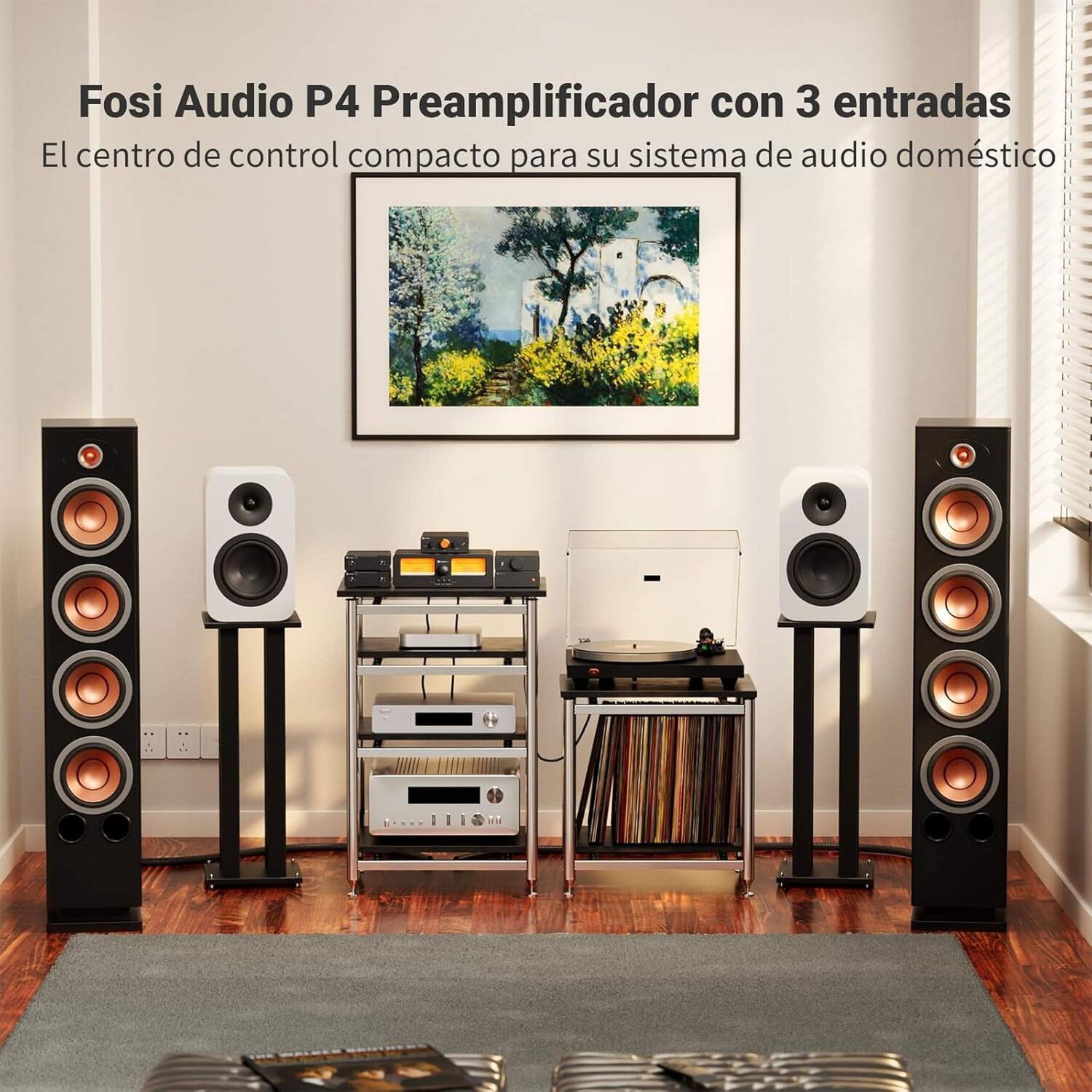 Preamplificador De Sonido Fosi Audio P4 Mini Rca Y Sub Out image number 2.0
