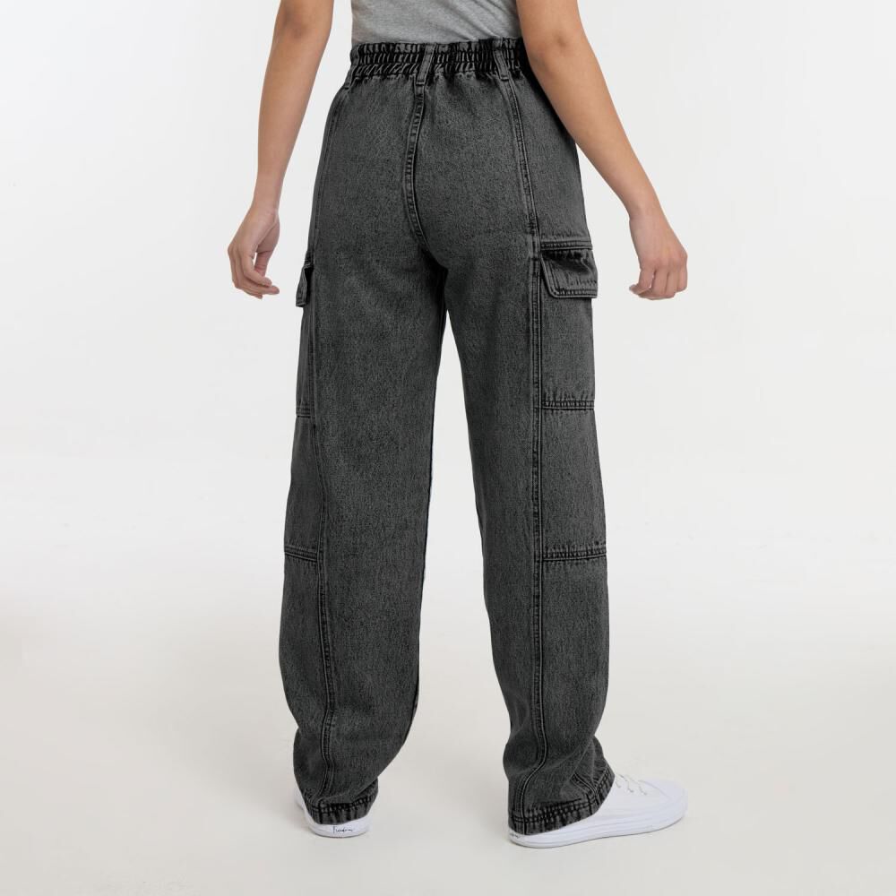 Jeans Tiro Medio Cargo Mujer Freedom image number 2.0