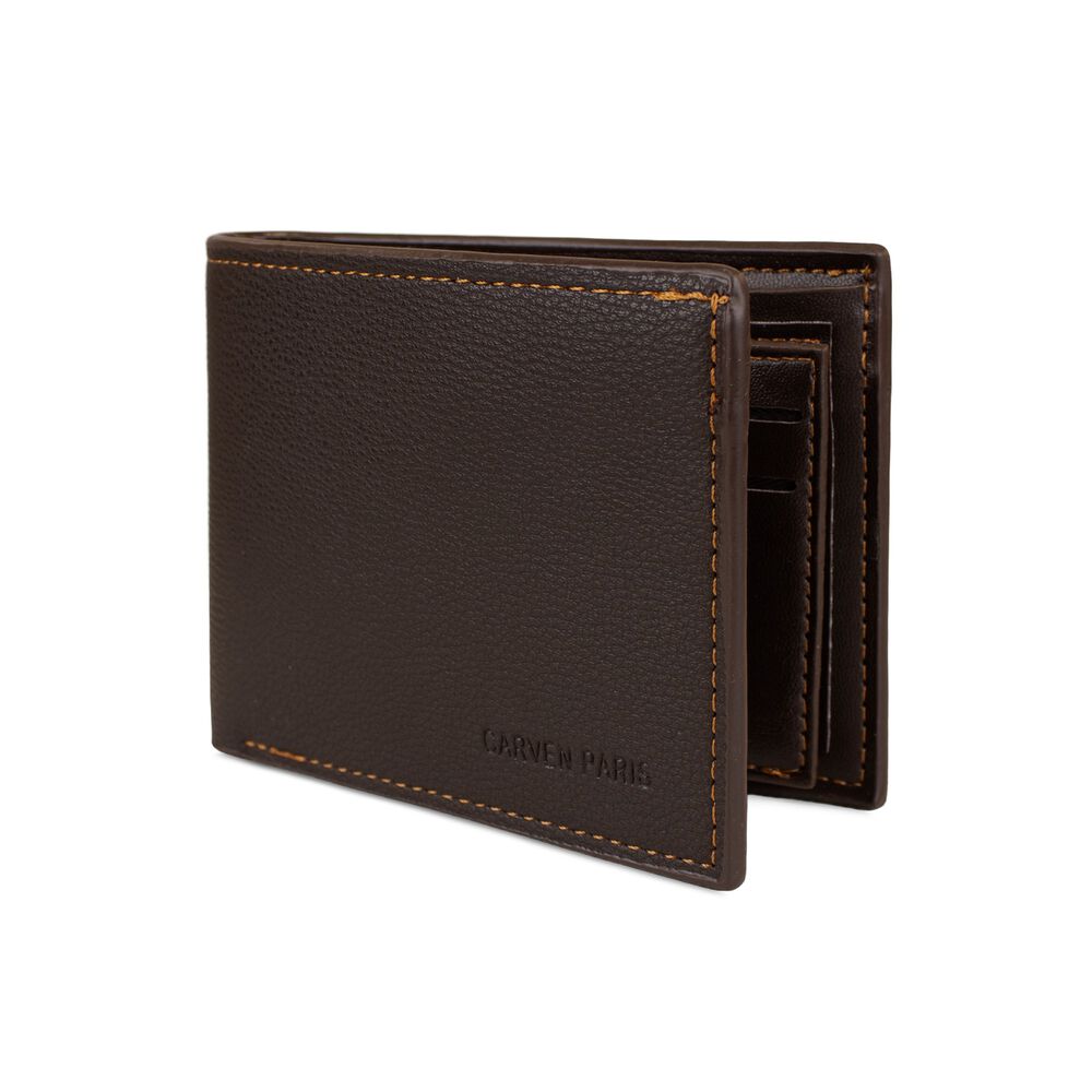 Billetera Hombre Bruno Caf&eacute; Oscuro Con Monedero Carven Paris image number 3.0