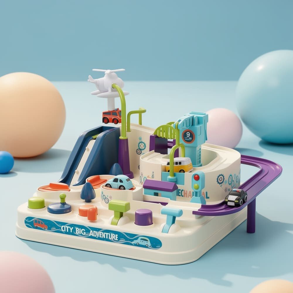 Juguete Didactico Ciudad Magica De Autos Ni&ntilde;os Montessori image number 3.0