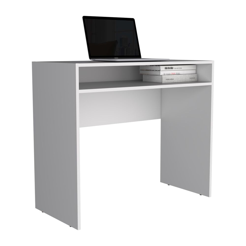 Escritorio 1 Repisa 89,2x77x42,3 Cm Fm-053b Blanco image number 2.0