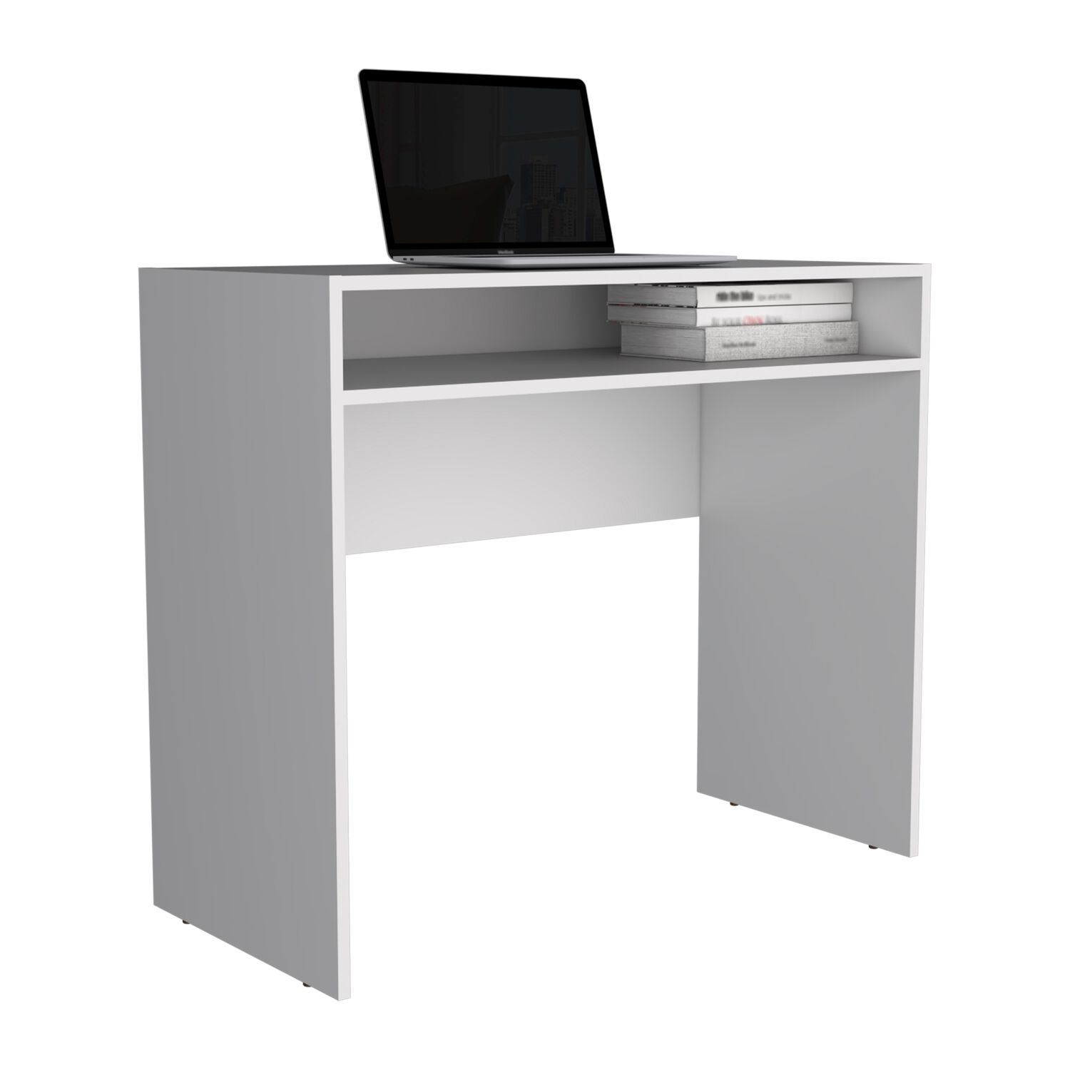 Escritorio 1 Repisa 89,2x77x42,3 Cm Fm-053b Blanco image number 2.0