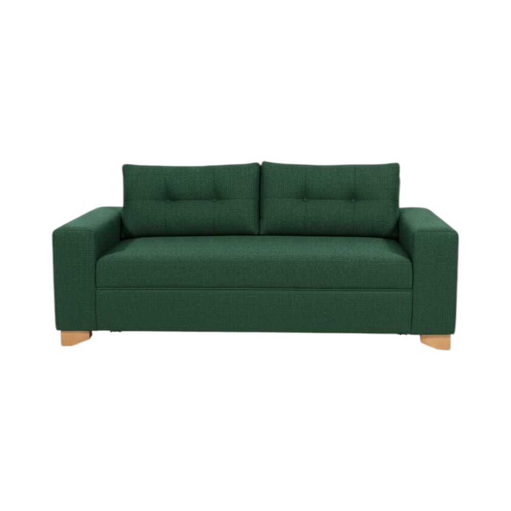 Sofa Paris Tres Cuerpos Lino Verde image number 0.0