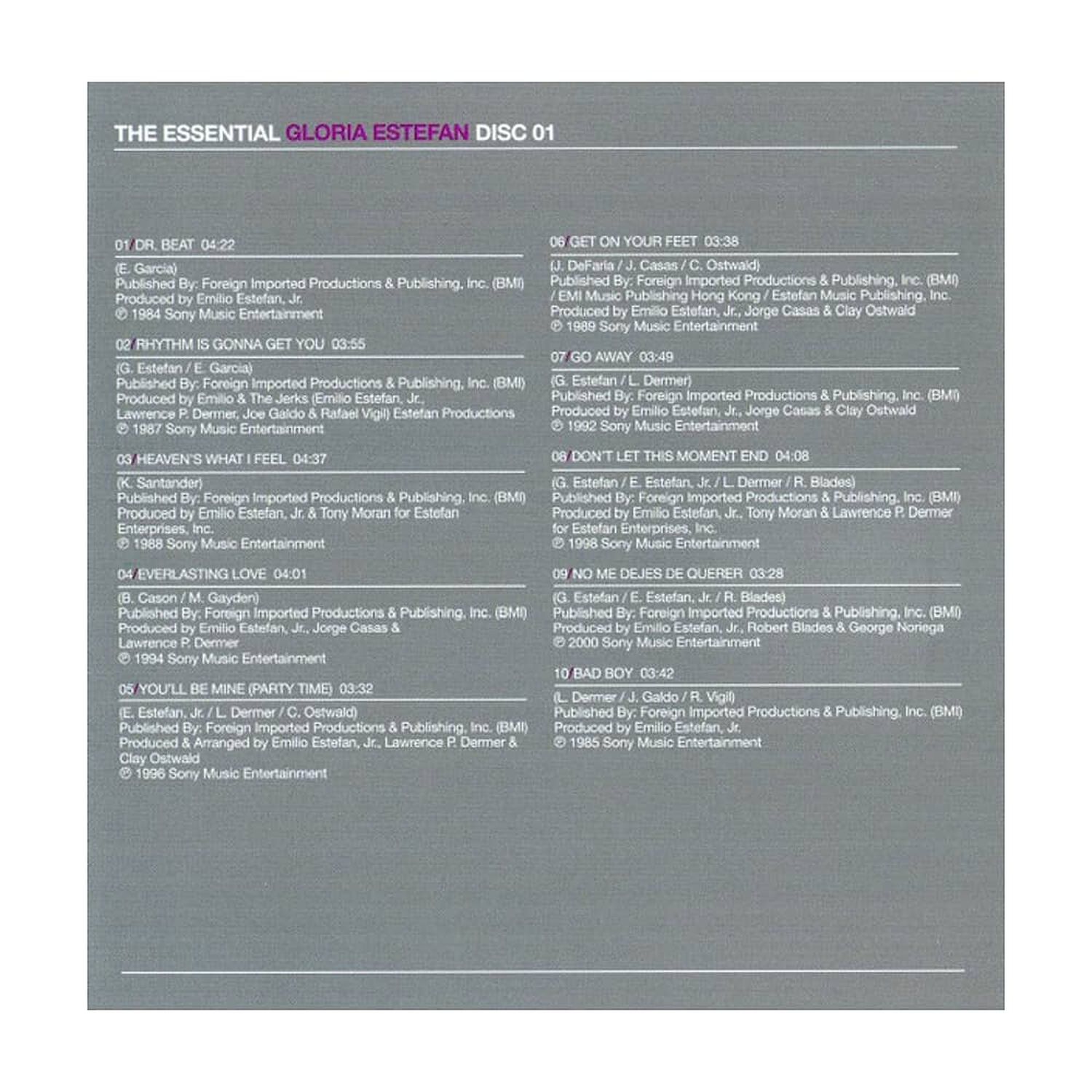 Gloria Estefan - Essential Gloria Estefan (2cd) | Cd image number 5.0