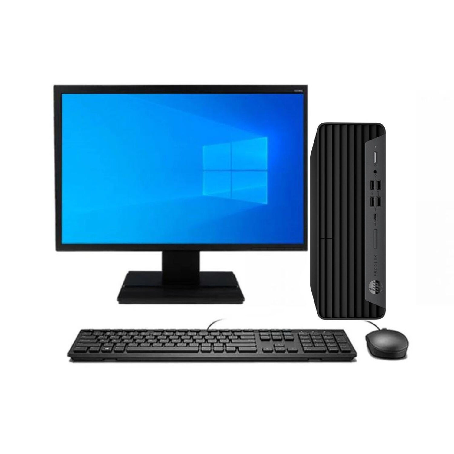 Kit Monitor + Pc Hp Prodesk 600 G6 Sff (i5-10ma 8gb 1tb) + Teclado & Mouse Reacondicionado Grado A image number 0.0
