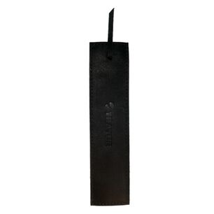 Marcapaginas De Cuero Negro