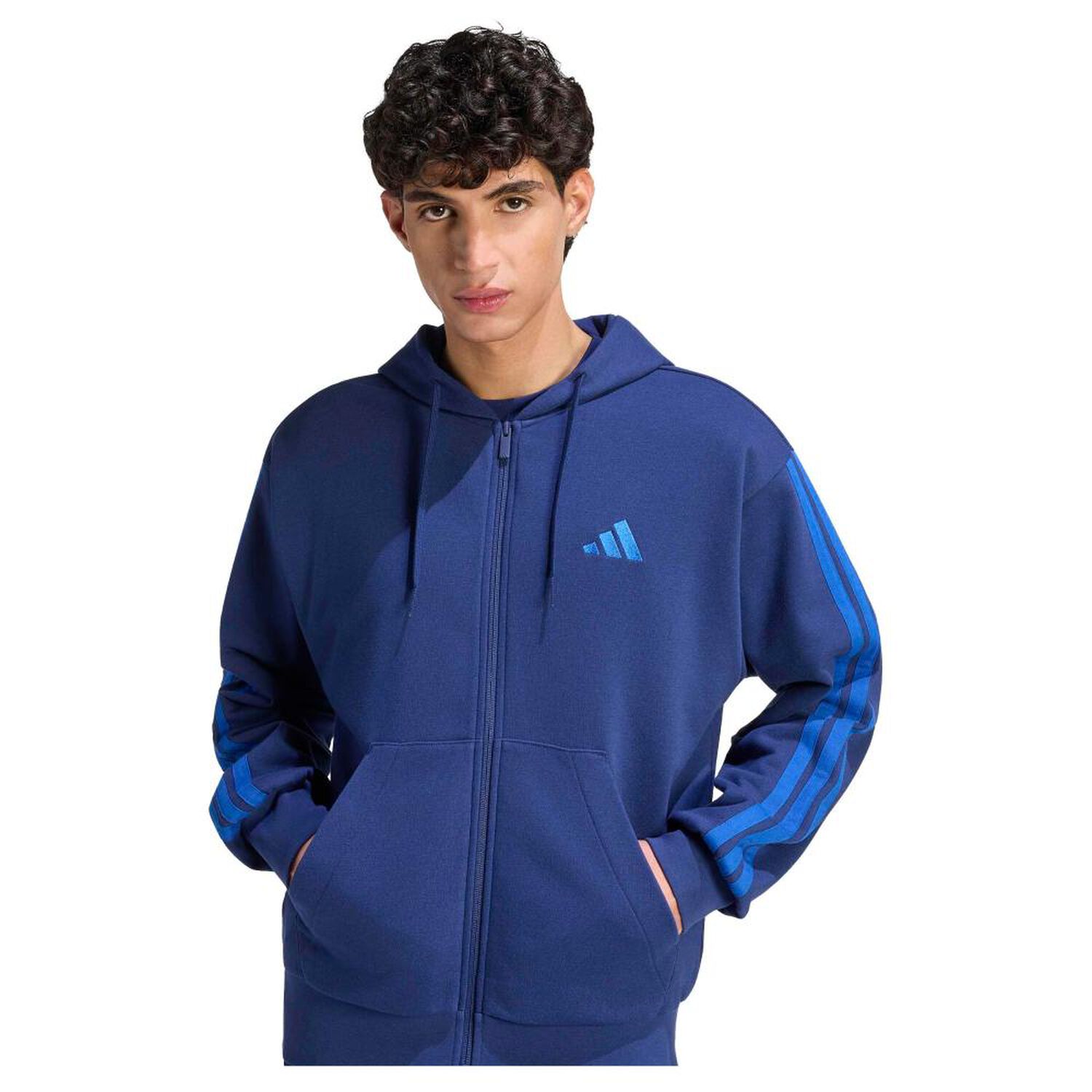 Poler&oacute;n Deportivo Hombre Adidas M 3s Ft Fz Hd image number 4.0
