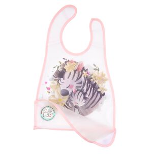 Babero De Alimentacion Fucsia Cebra Ni&ntilde;a