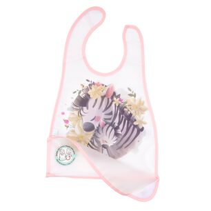 Babero De Alimentacion Fucsia Cebra Ni&ntilde;a