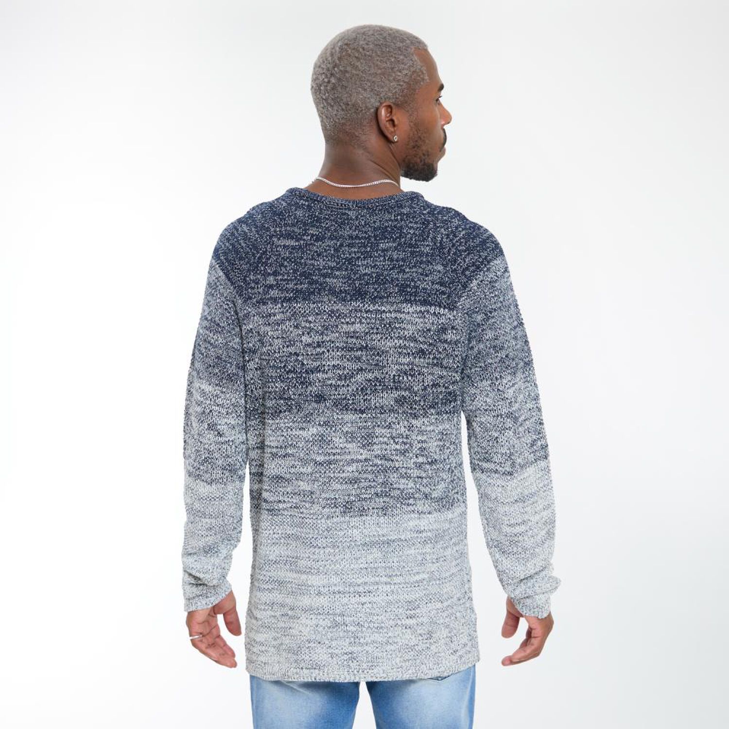 Sweater Slim Manga Larga Cuello Redondo Hombre Rolly Go image number 3.0