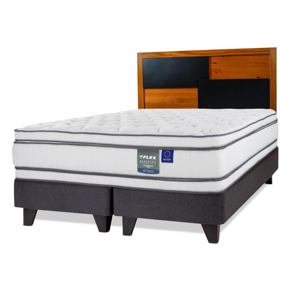 Cama Europea Flex Majesty / 2 Plazas / Base Dividida + Respaldo image number 0.0