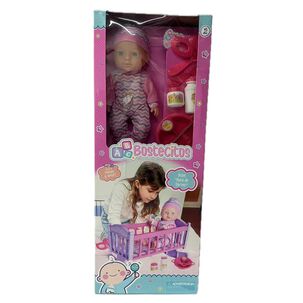 Muñeca Babydoll Bostecitos Abc Acc Con Cuna Muñeca Babydoll Bostecitos Abc Acc Con Cuna