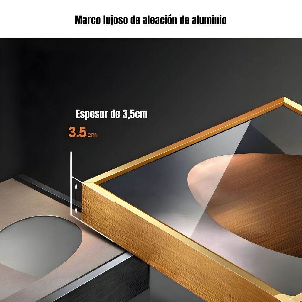 Set De 3 Cuadros Decorativos Marcos Aluminio By Lubabycas image number 5.0