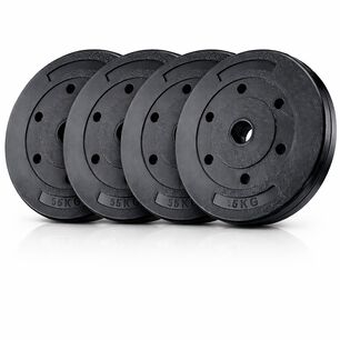 Set 4 Discos Preol&iacute;mpicos Pvc 5kg 20kg Total