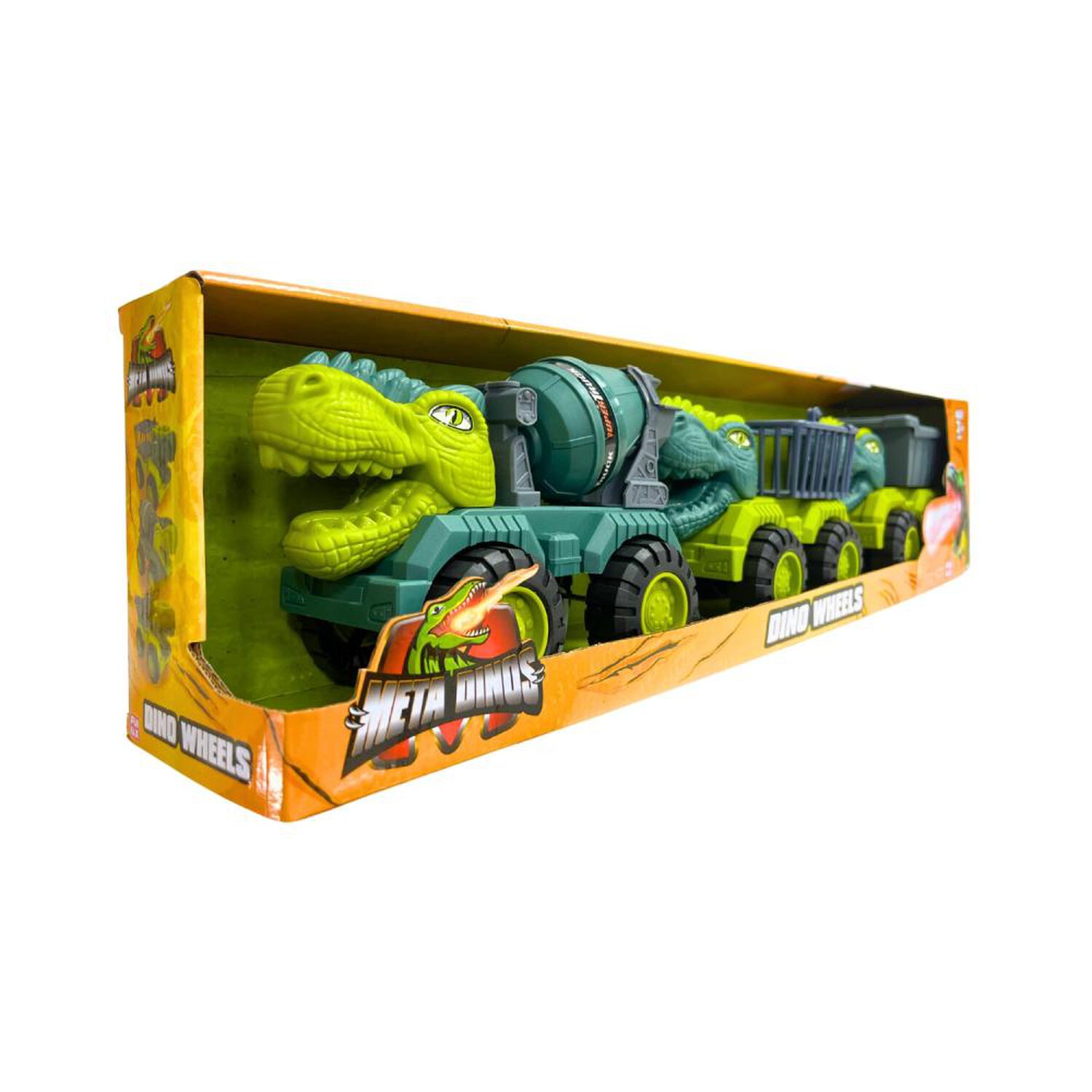 Veh&iacute;culo Free Wheel Metadino Dinosaur Truck 3pack image number 3.0