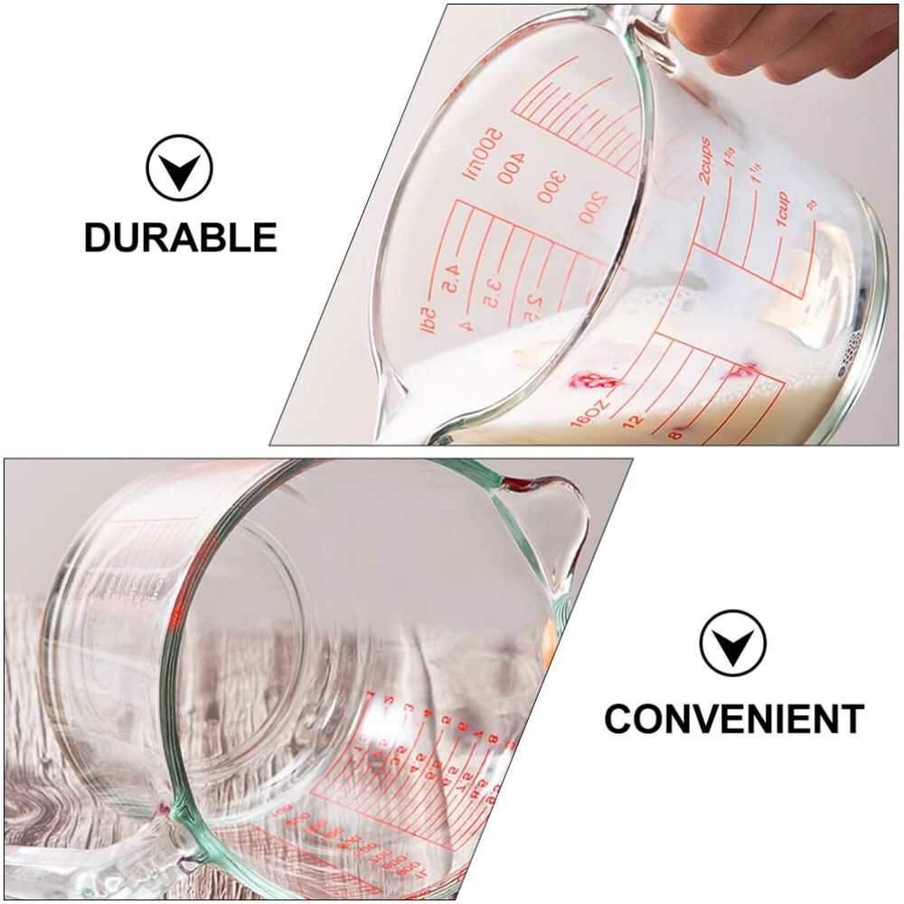 Jarra Medidora De L&iacute;quidos O Mezclas 500ml Vidrio Allegra image number 4.0