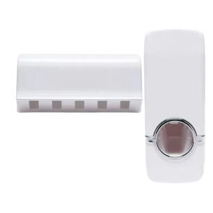 Dispensador Pasta Dental Con Porta Cepillos