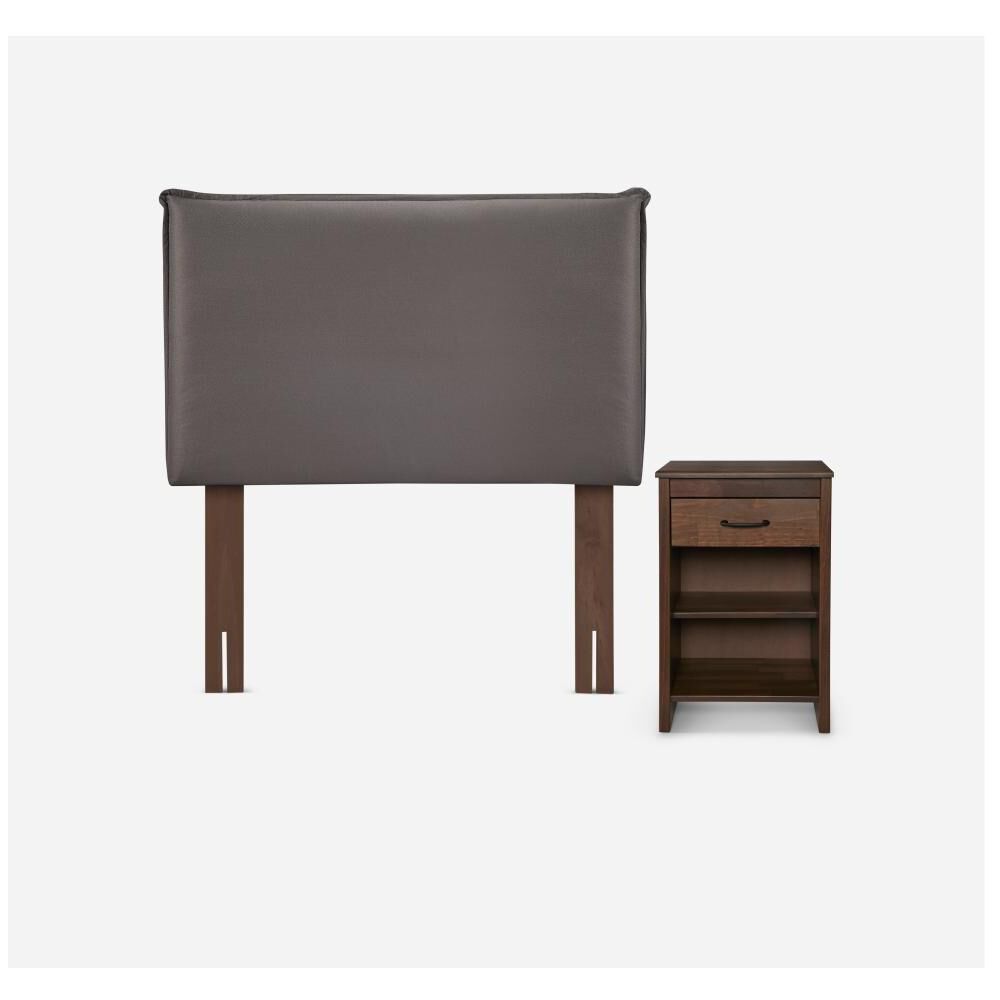 Cama Europea Rosen New Style 4 / 1 Plaza / Base Normal + Set De Maderas image number 2.0