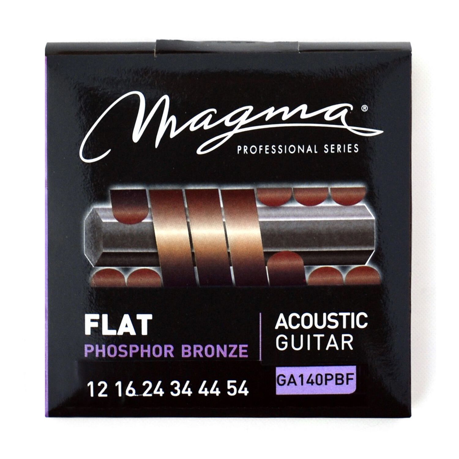 Set Cuerdas Guitarra Acustica Flat Ga140pbf Magma image number 0.0