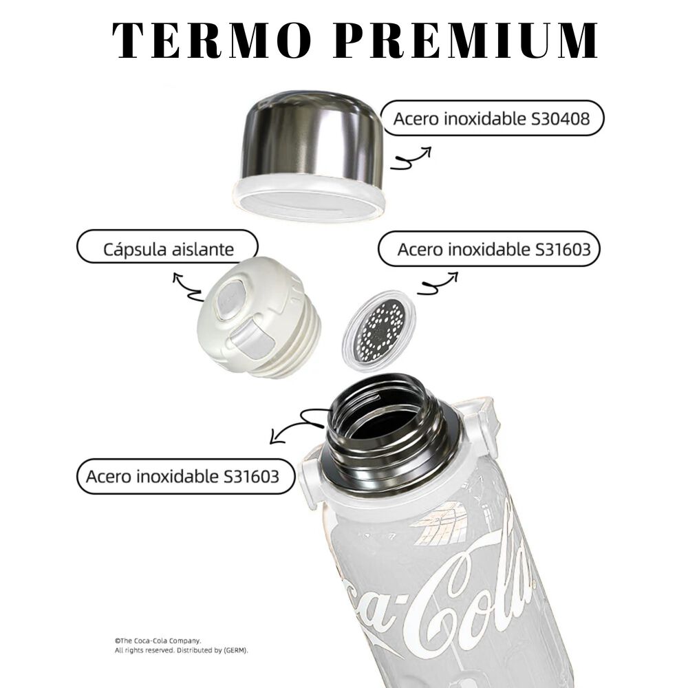Termo Germ De Acero Inoxidable Coca-cola 1.2l White Edition image number 7.0