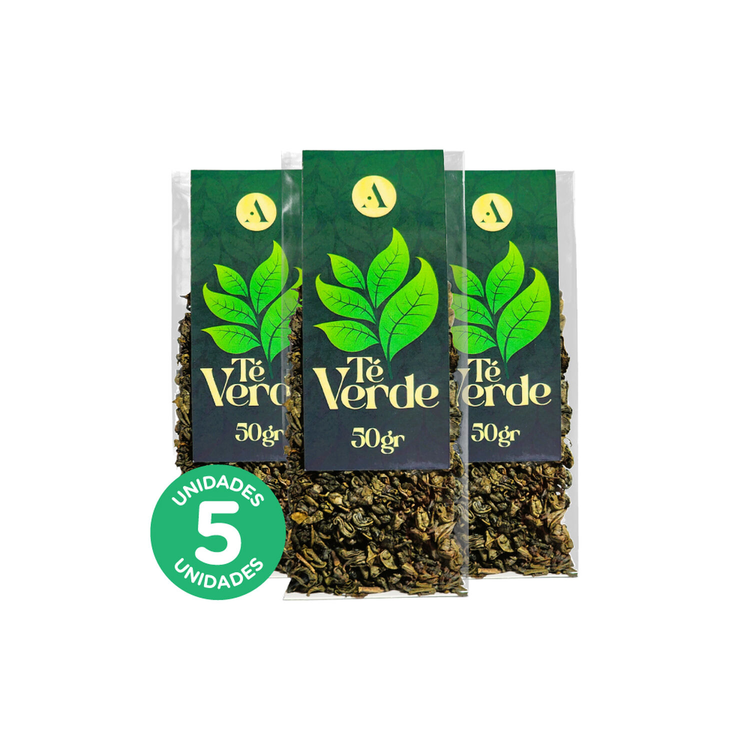Pack 5, Infusi&oacute;n De T&eacute; Verde 50gr. image number 0.0