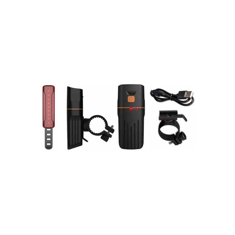 Luz Led Delantera Y Trasera Para Bicicletas Recargable - Ps image number 1.0