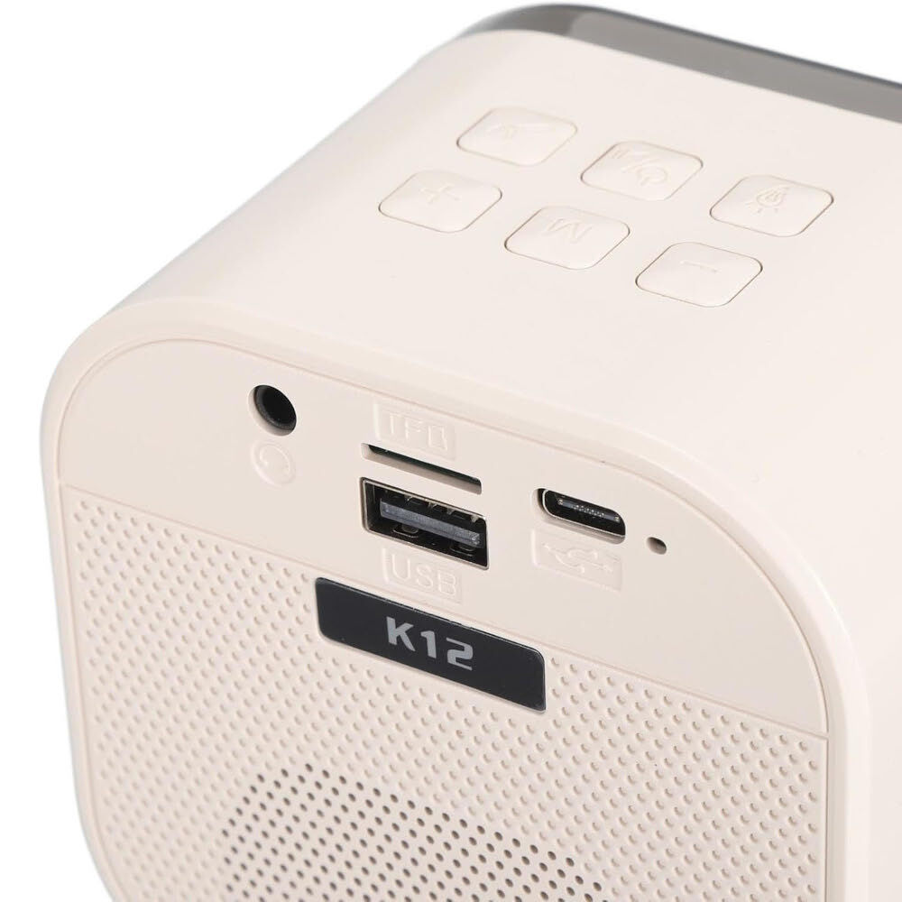 Karaoke Portátil Doble Micrófono Bluetooth Con Mini Parlante Rgb image number 1.0