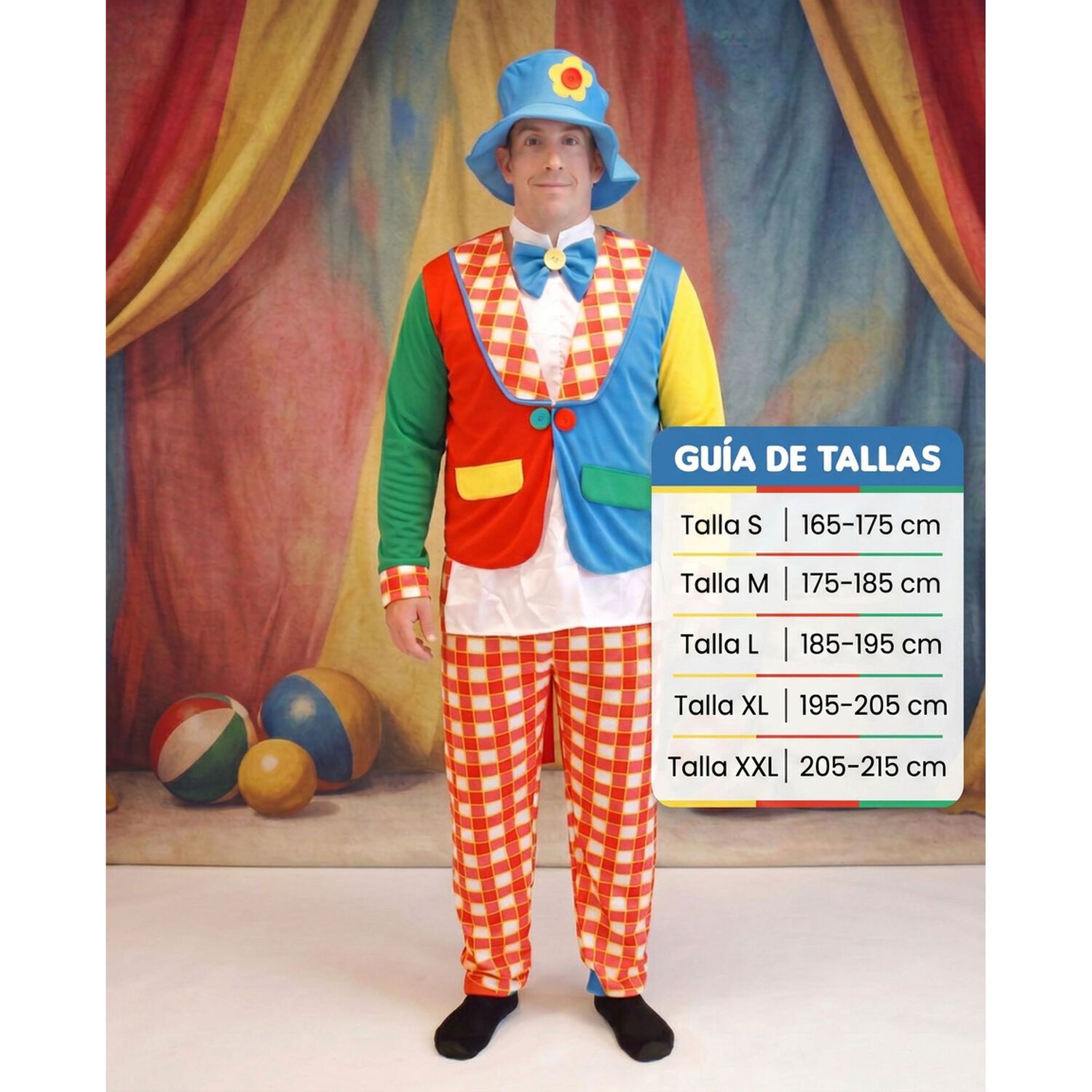 Disfraz Cosplay Payaso Bufon Adulto image number 8.0