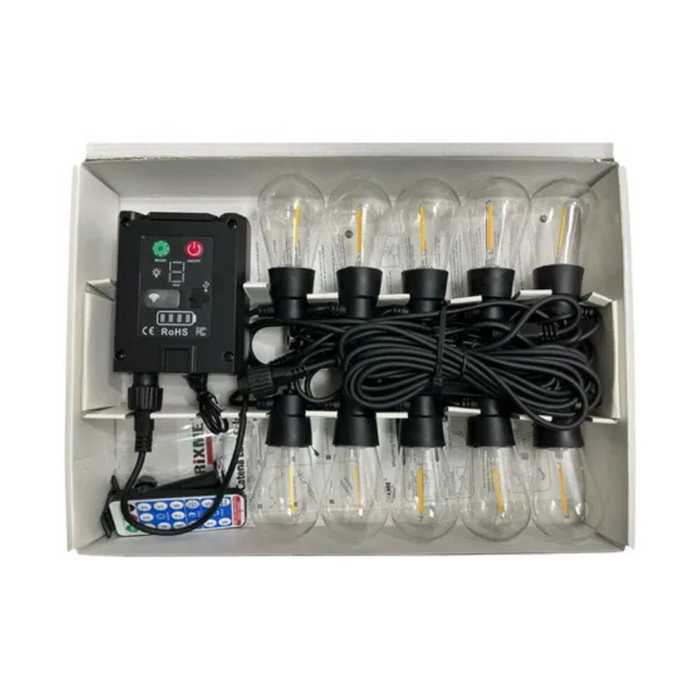 Guirnalda De Luces Led Para Exteriores Con Panel Solar image number 4.0