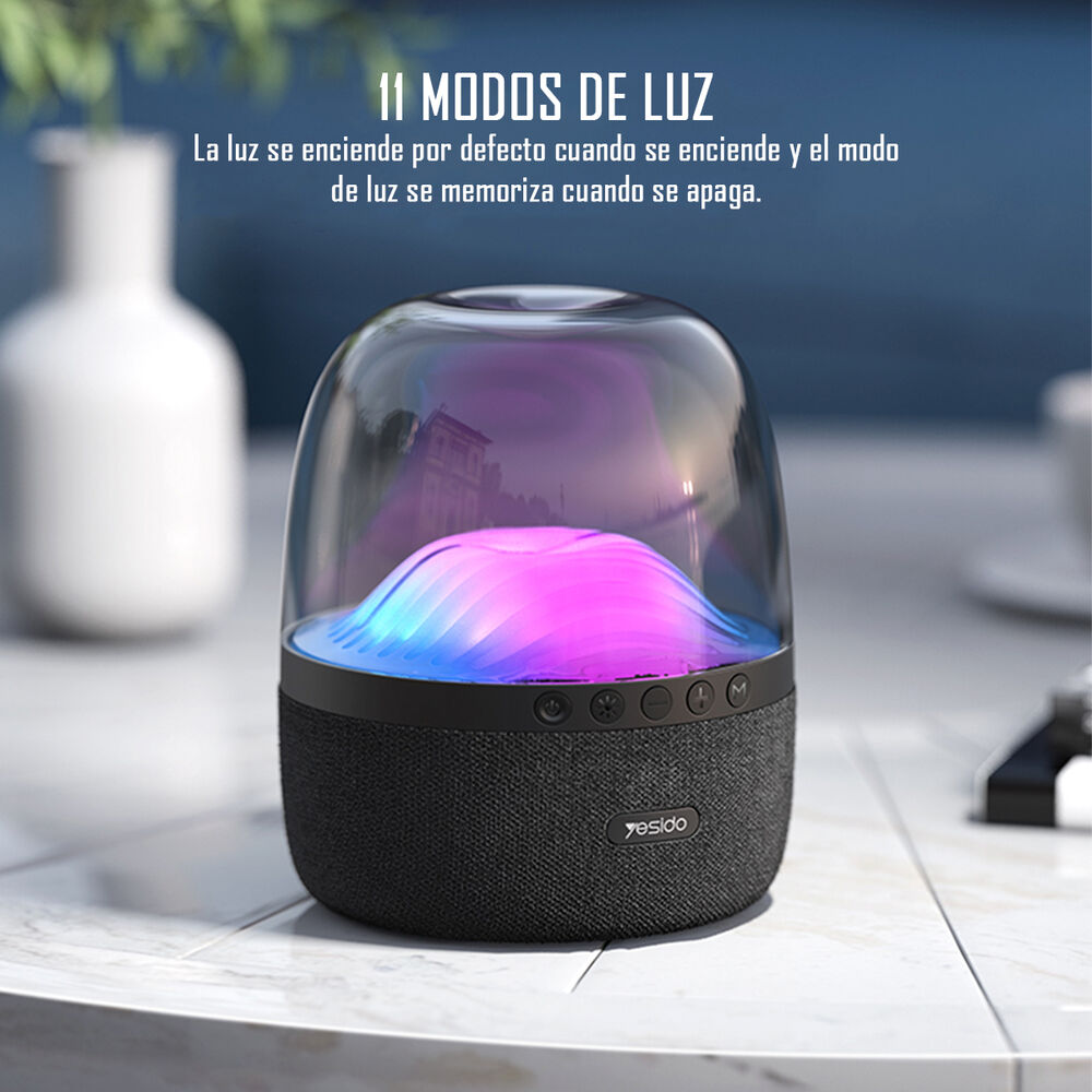 Parlante Rgb Speaker Bluetooth 5.0 Inalambrico Yesido Ysw08 image number 3.0