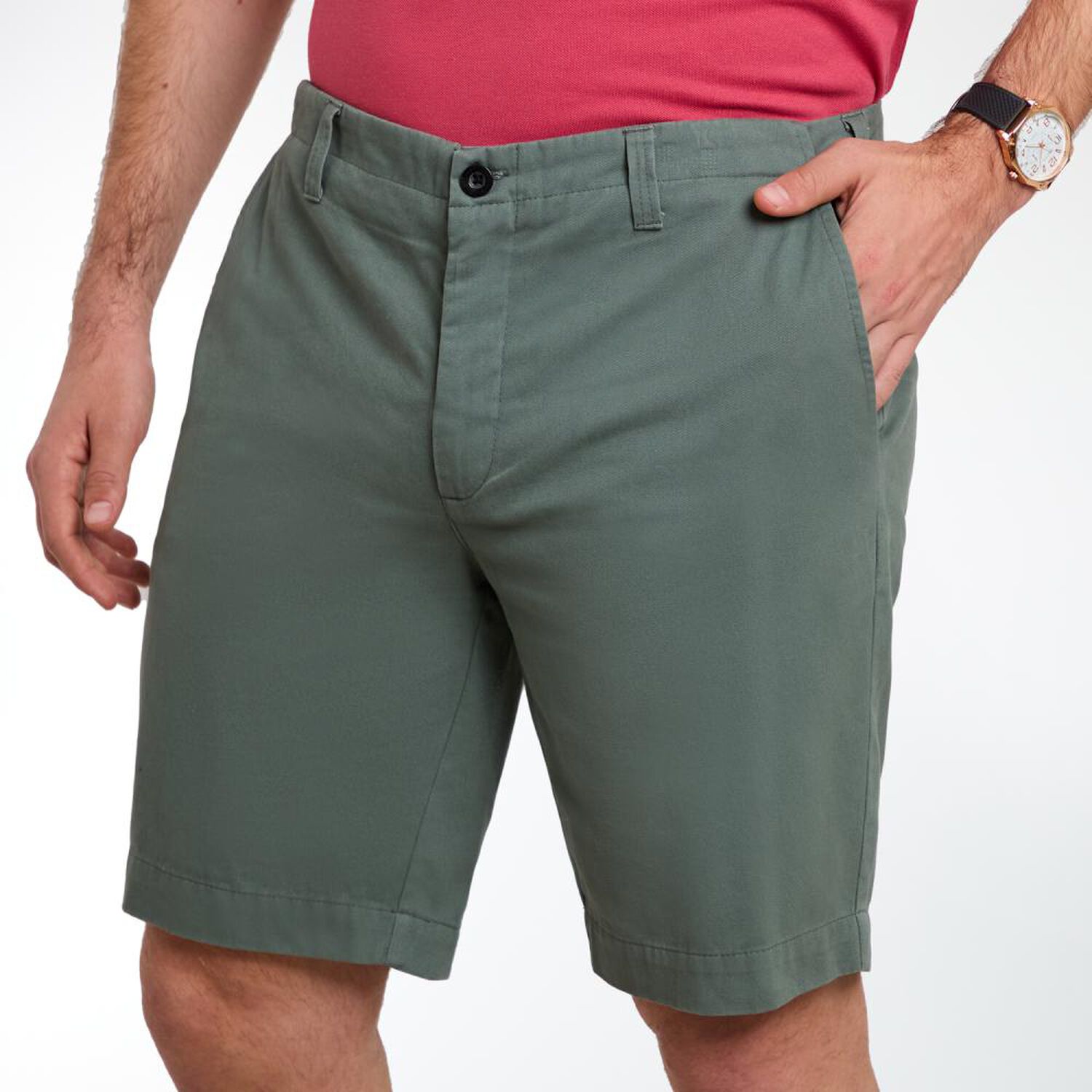 Bermuda Tiro Medio Regular Hombre Herald image number 4.0