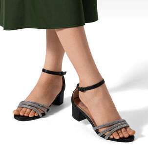 Sandalia Taco Grueso Elegante Moda Mujer Weide Gh175