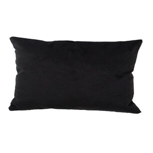 Cojin Felpa New Velvet 30x60 Negro