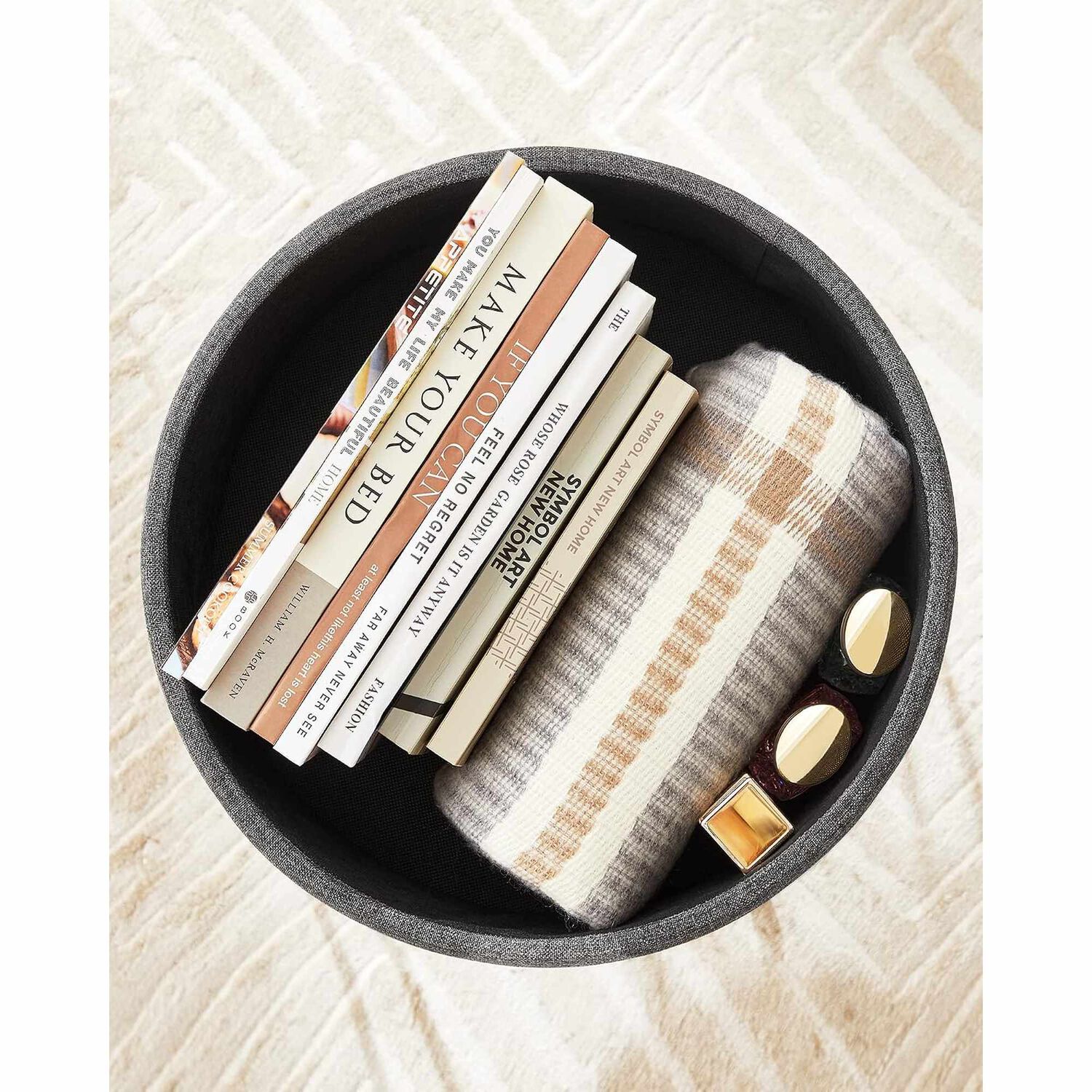 Taburete Puff Songmics Con Almacenaje 51 L Gris Oscuro image number 7.0