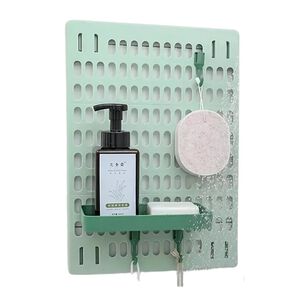 Rejilla Soporte Pl&aacute;stico Ba&ntilde;o Verde Rectangular Durable