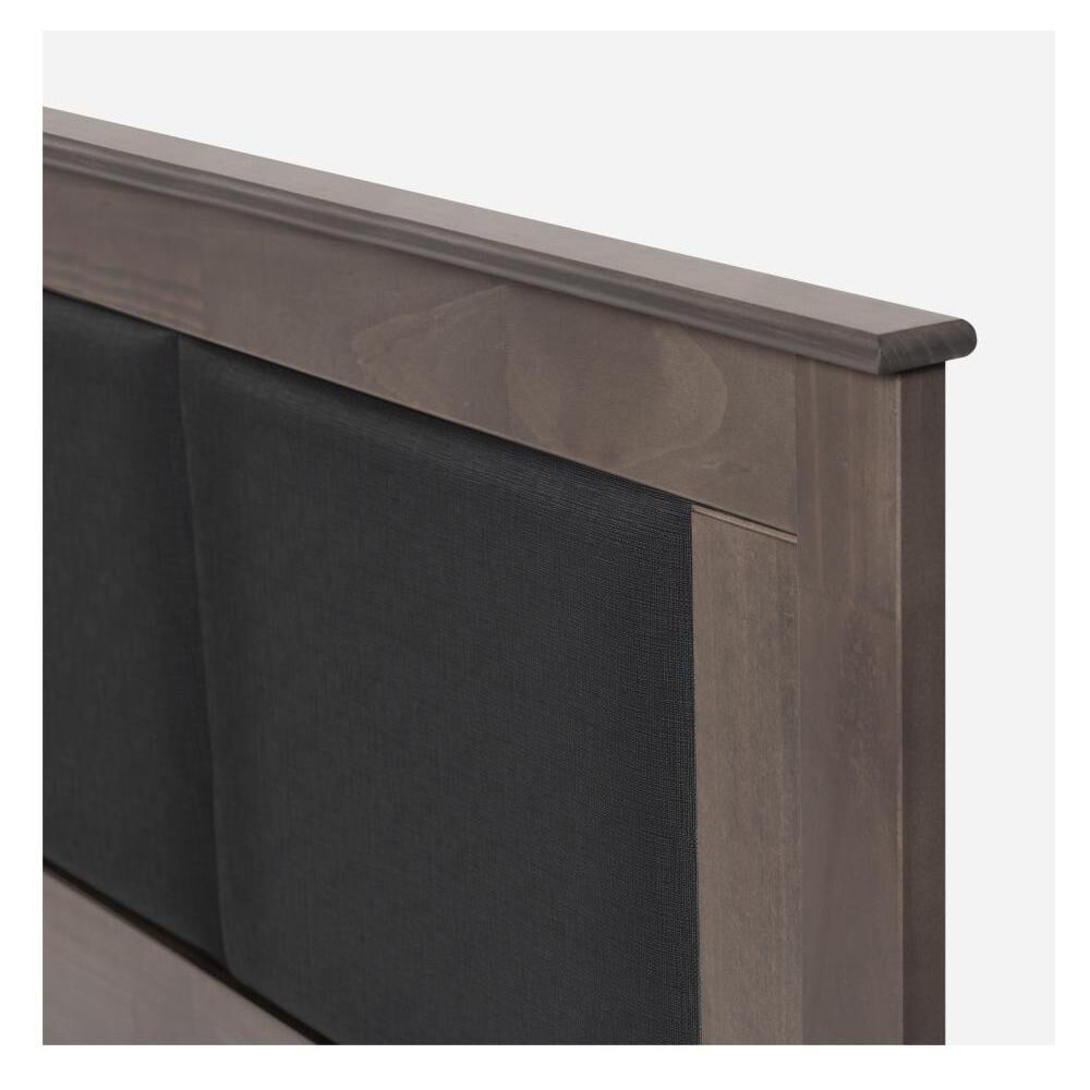 Cama Europea Rosen Art 4 / King / Base Dividida  + Respaldo Rachel Gris image number 5.0