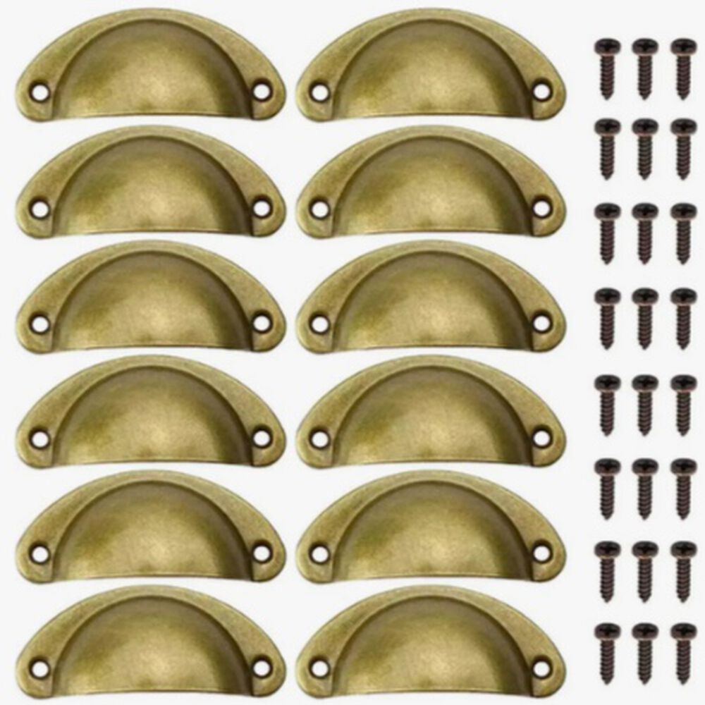 Set 12 Tiradores Para Muebles Dorado image number 0.0