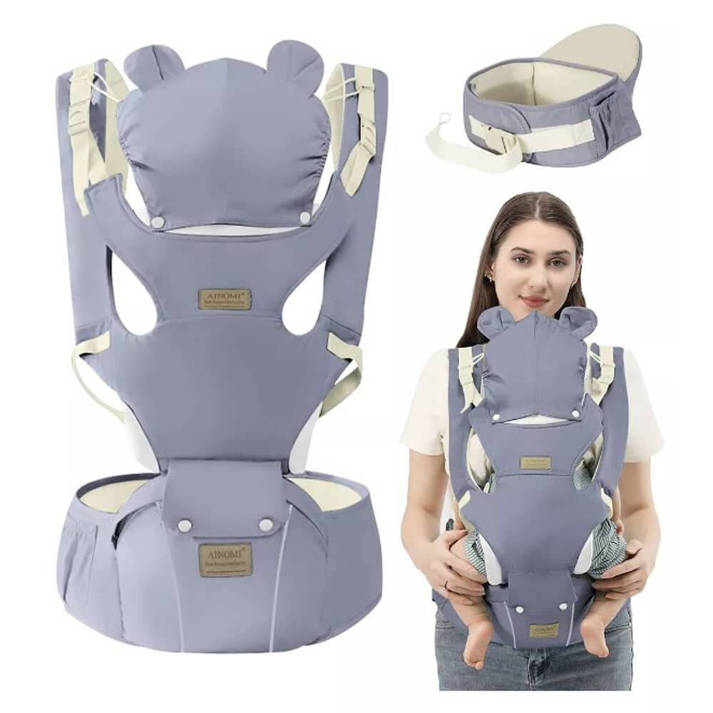 Mochila Portabeb&eacute;s Ergon&oacute;mica 3 En 1 Con Capucha Sill&iacute;n image number 0.0