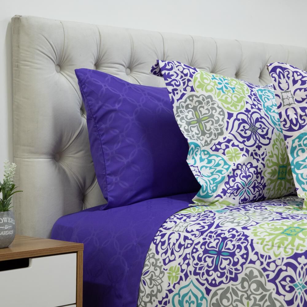 Set Plum&oacute;n + Juego De S&aacute;banas Casaideal Dallas  / 2 Plazas image number 1.0