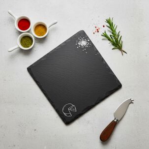 Plato Cuadrada Natural Plancha Piedra