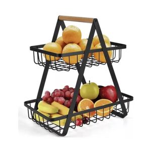 Estante Organizador Frutero 2 Niveles Multiuso De Cocina