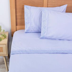 Sabana Plumetti Broderie King Morado