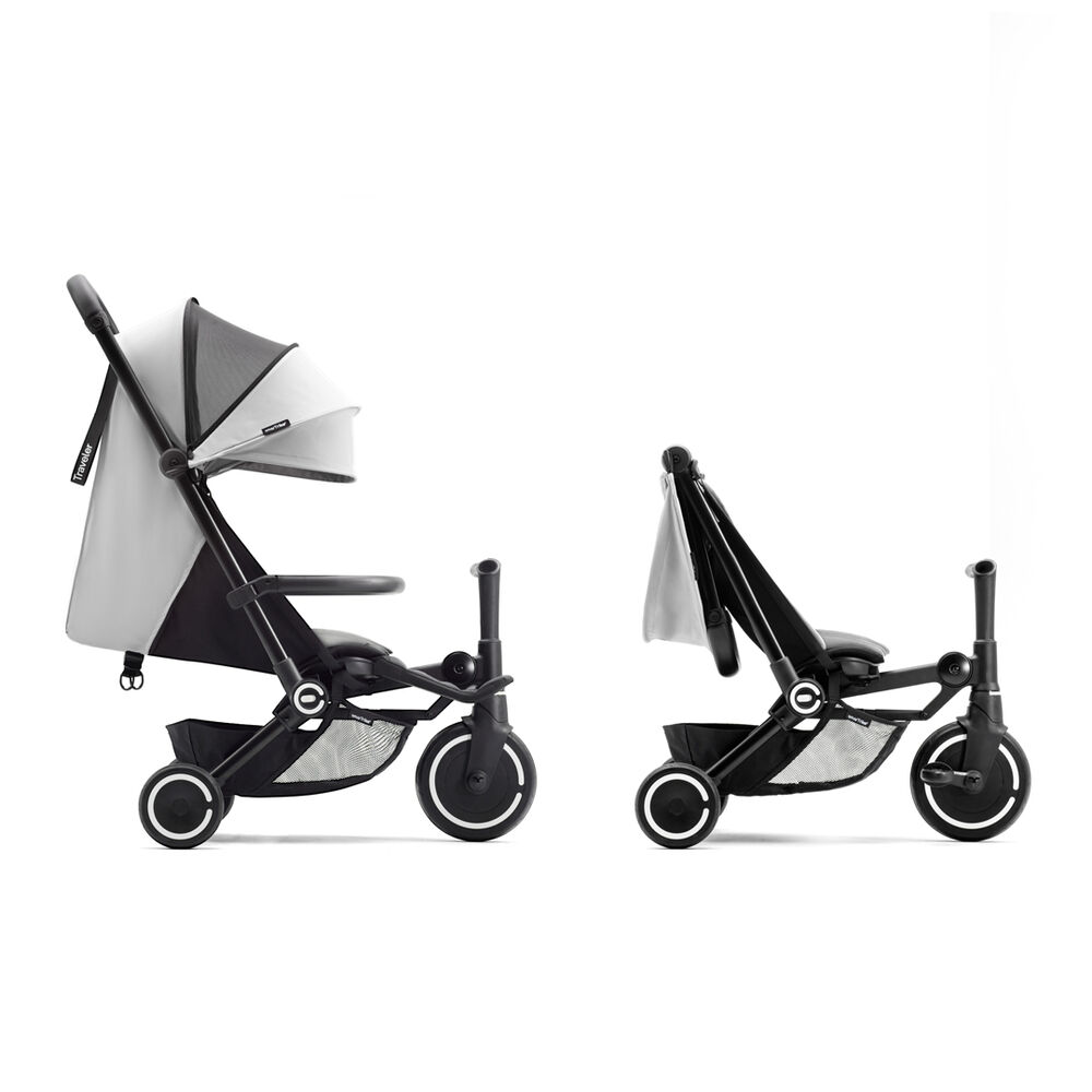 Coche Triciclo Traveler Gris Claro image number 2.0