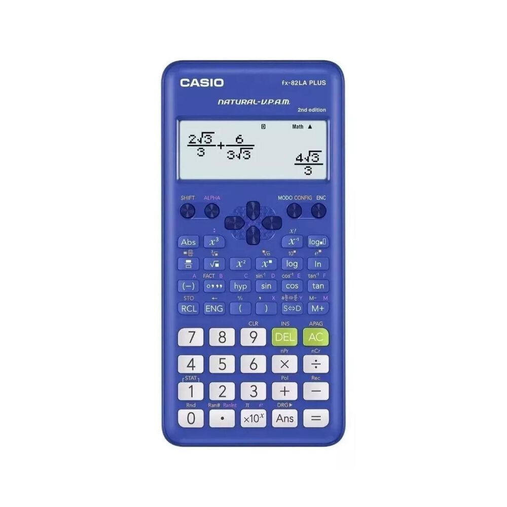 Calculadora Cientifica 252 Funciones Azul Fx-82la Plus image number 0.0
