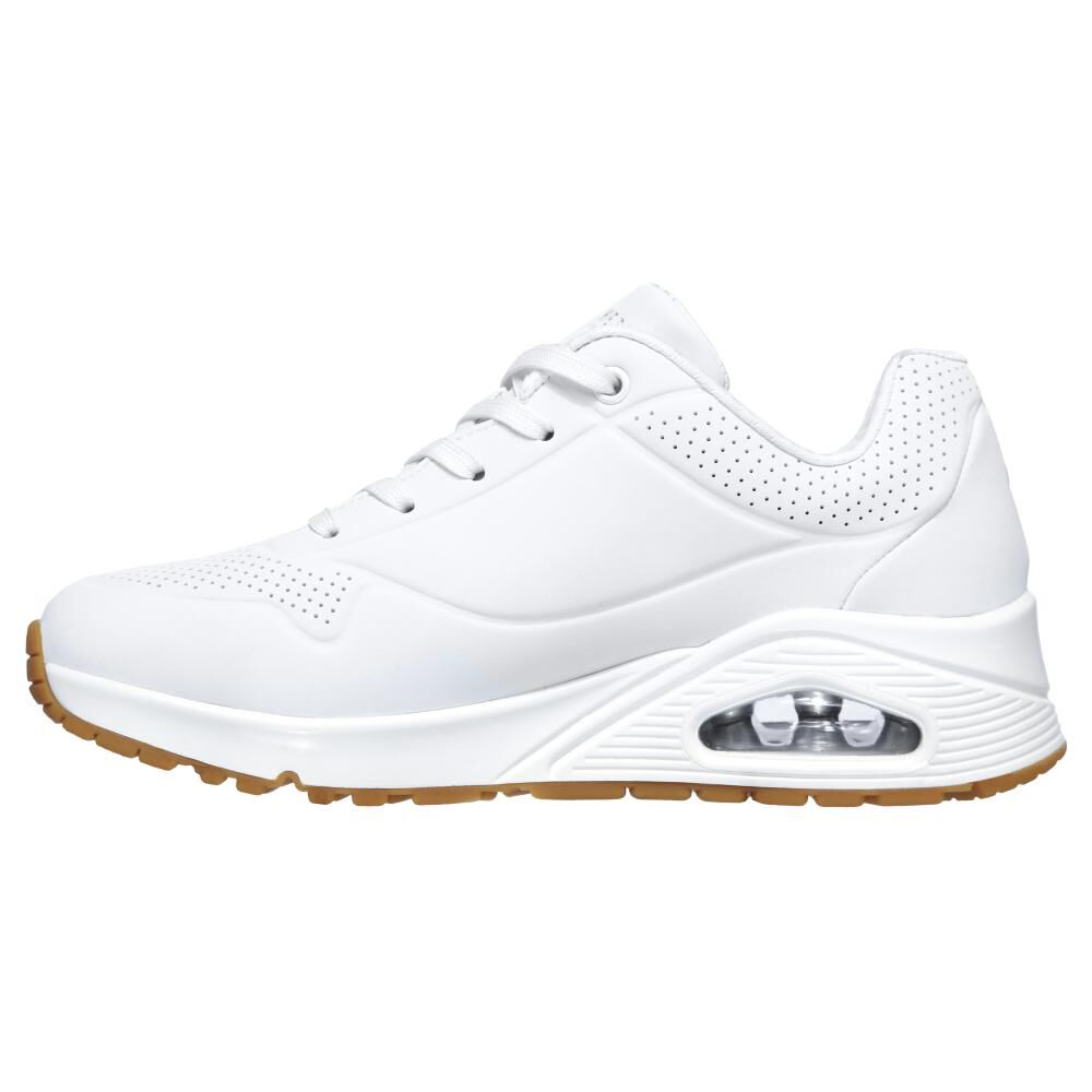 Zapatilla Urbana Mujer Skechers Uno Stand On Air Blanco image number 2.0