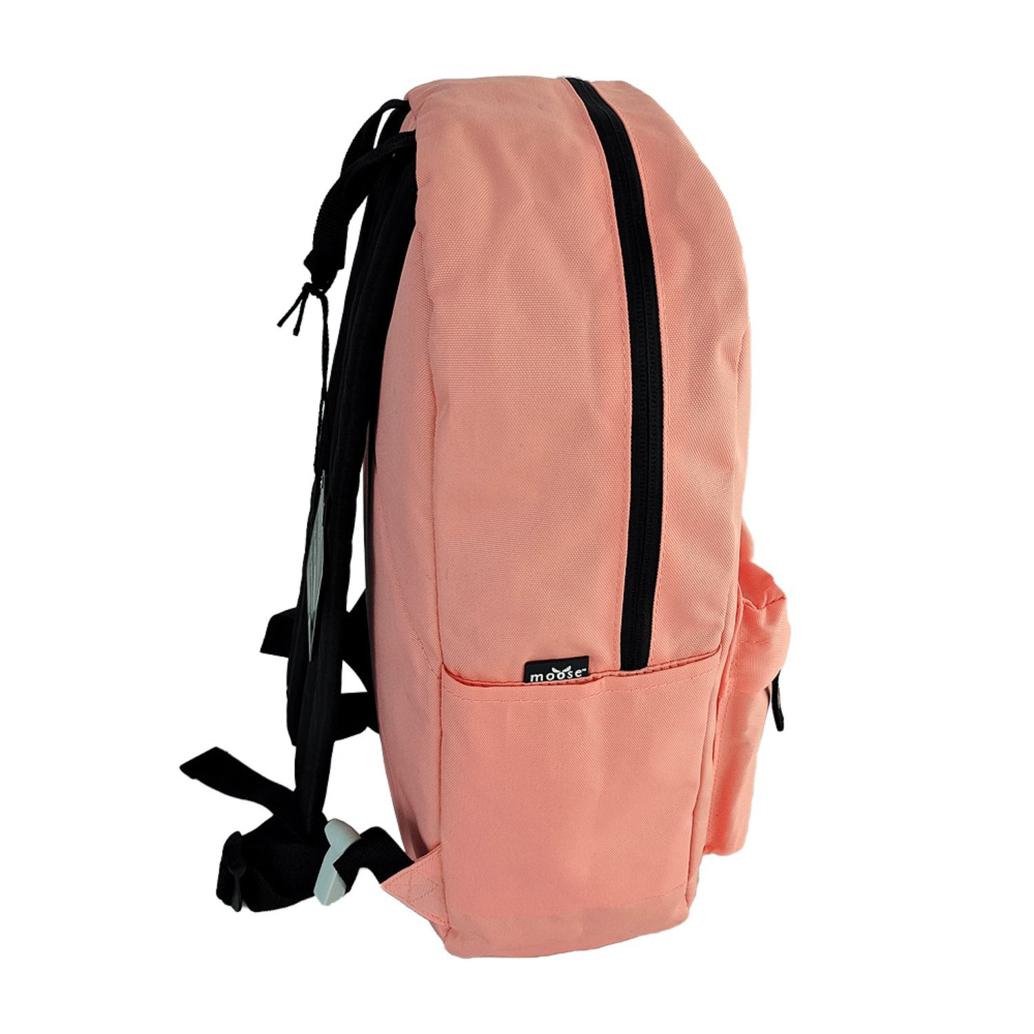 Mochila Escolar Juvenil Rosa Bolsillo Frontal Resistente image number 1.0